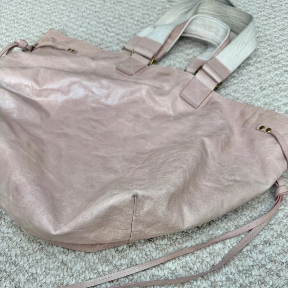 Isabel Marant Wardy Pale Pink Double Handle Leather Tote Bag. - Picture 5 of 7